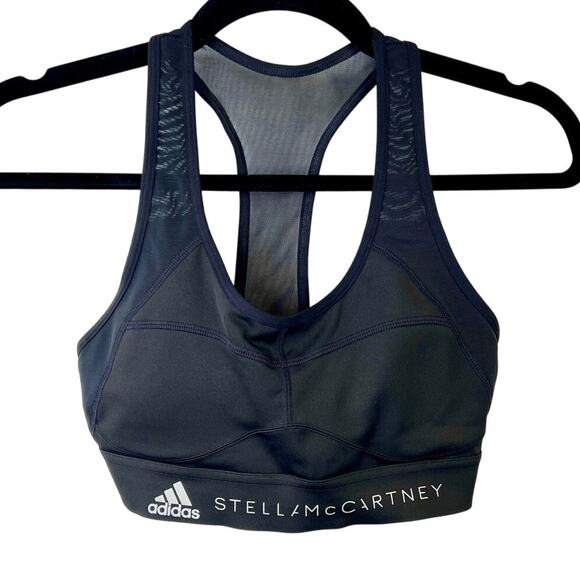 Adidas by Stella McCartney Essentials Mesh-Back Sports Bra Size Small - Picture 1 of 11